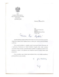 List od Szefa Gabinetu Prezydenta RP 1