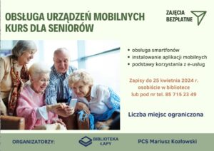 Kurs dla seniorów z obsługi urządzeń mobilnych