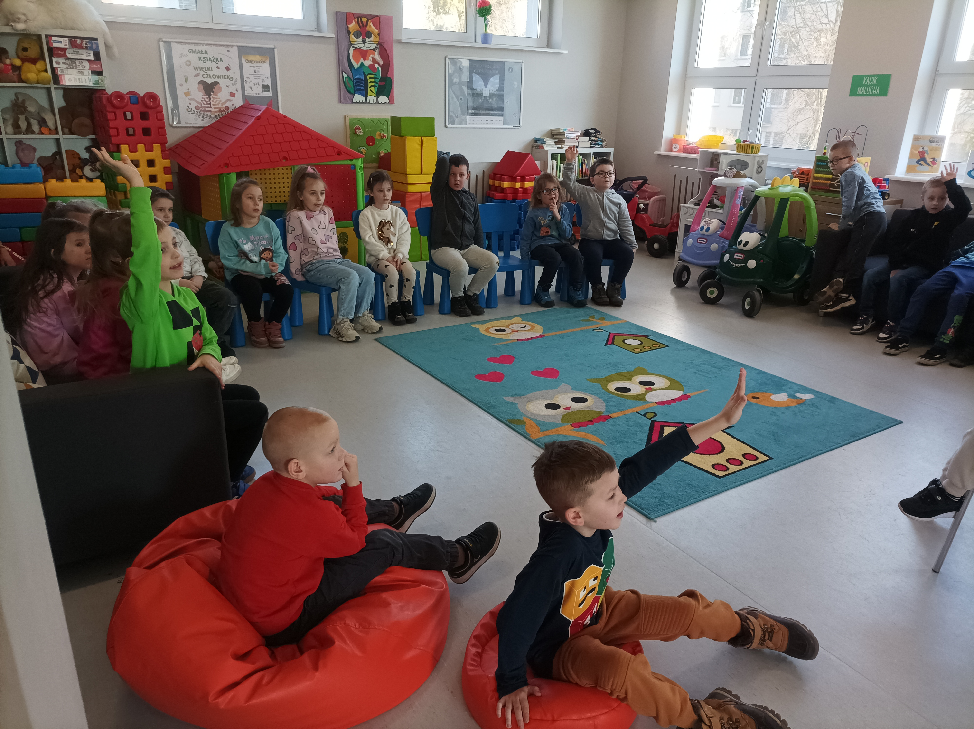 Wiosenne spotkania przedszkolaków w bibliotece