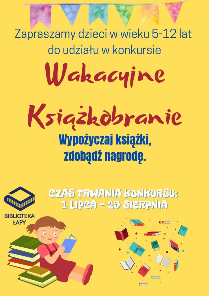 Wakacyjne książkobranie – konkurs czytelniczy