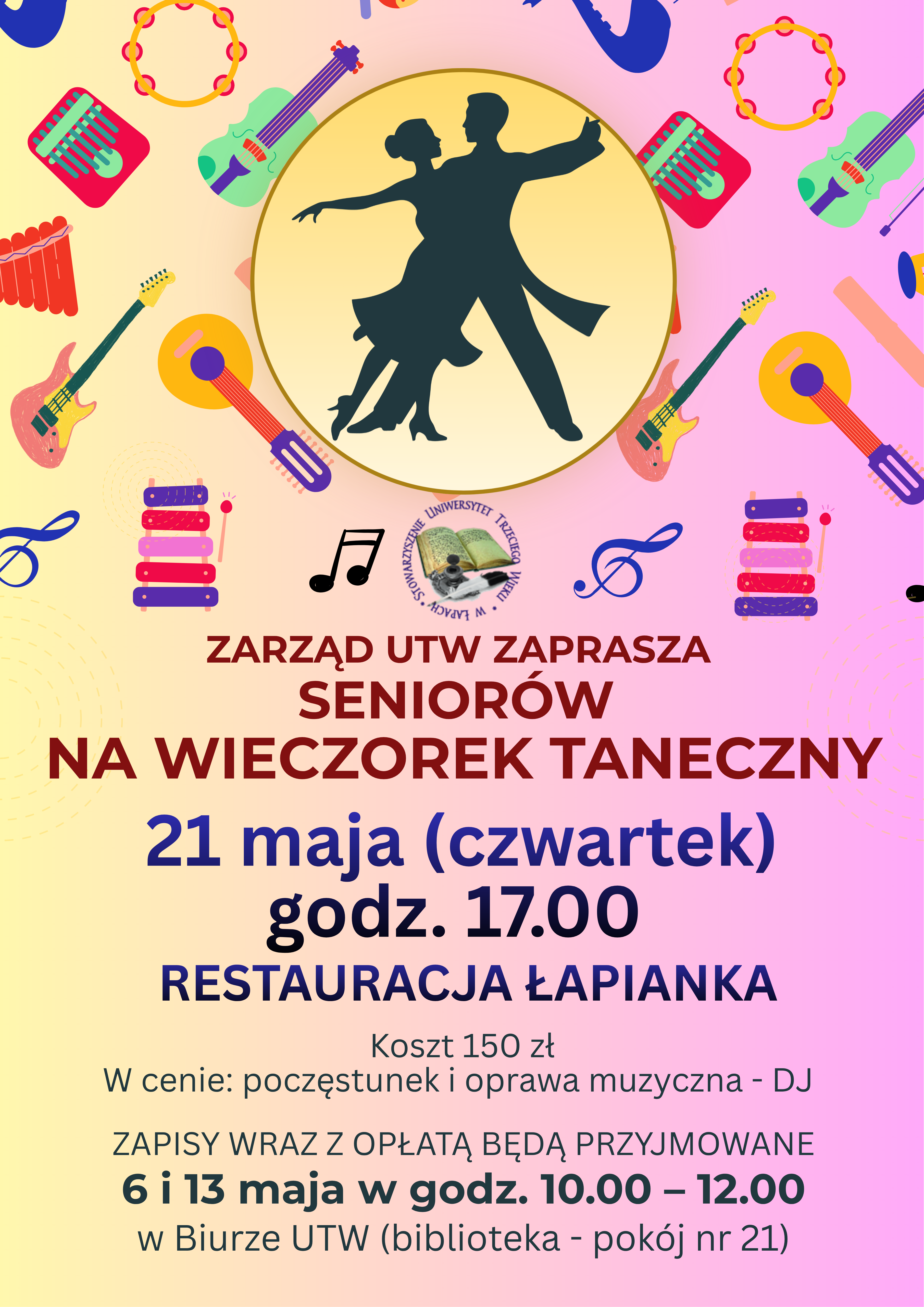 UTW zaprasza seniorów na wieczorek taneczny